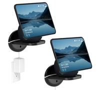 HomeMount Wall Shelf for Show 11 & Dot Max, Universal Speaker Bracket for HomePod Mini, Google Nest Mini, Nest Wi-Fi Point, Smart Cameras - Space-Saving Holder with Cable Tidy, Holds 15 lbs