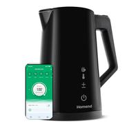 Homend Heatrow Smart Touchscreen Electric Kettle 1.7L - Stainless Steel, Wi-Fi App Control, Variable Temperature, Keep Warm, Cool Touch Double Wall, Fast Quiet Boil, Auto Shut-Off