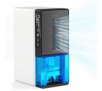 HomeNova Quiet Dehumidifier for Bedroom, 2300ml Small Dehumidifiers with Auto Shut Off, 24H Timer, Auto Defrost & 7 Colour Light, Portable Dehumidifier for Bathroom, Wardrobe and Basement