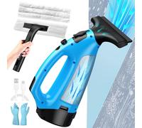 HomeNova Window Vac, 3-in-1 Rechargeable Window Cleaner with 1500pa, Efficiently Cleaning and Cordless Window Cleaning Equipment for Windows, Mirrors, Shower Glass, Tiles, and Countertops