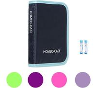HOMEO-CASE | Homeopathy Case with 40 Spaces for Boiron Tubes 4g | Tubes Not Included | Blue Colour