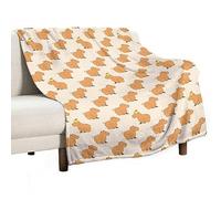Homeoanimal Cute Capybara Print Throw Blanket 80 x 100 cm, Lightweight Flannel Blanket, Cozy Microfiber Blankets for Couch Sofa Bedroom Decorative