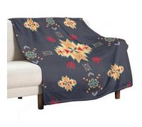 Homeoanimal Native American Southwest Aztec Tribal Geometric Print Throw Blanket 80 x 100 cm, Lightweight Flannel Blanket, Cozy Microfiber Blankets for Couch Sofa Bedroom Decorative