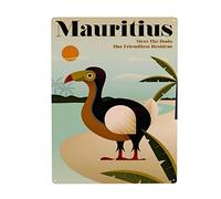 Homeoanimal Vintage Mauritius Tin Metal Sign Wall Decor Fun Decoration for Home Kitchen Bar Room Garage Vintage Poster Plaque 6" x 8"