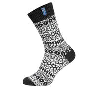 HomeOfSocks Flag Socks Iceland - Women's and Men's Cuddly Socks Made of Wool - Thick Socks with 60% Wool Content and Icelandic Flag - Durable and Sustainably Packed, charcoal, 43-46