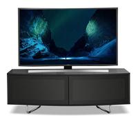Homeology Caru Gloss Black Beam-Thru Remote Friendly Super-Contemporary"d" Shape Design Up To 65" Led/oled/lcd Tv Cabinet