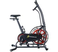 Homeology SCORPION Assault Bike - Compact Home Fitness Stationary Bike for Full Body Workouts with Smooth Fan Resistance and LCD Display