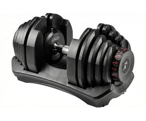 Homeology Strongology Adjustable Smart Dumbbell 5kg to 40kg Single Home Fitness Training Weights Black