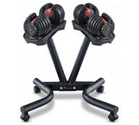 Homeology Strongology Relentless24 Adjustable Dumbbells (2.5-24Kg) And Powerdock Stand 15-In-1 Weights Home Gym Set