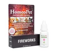 HomeoPet Fireworks, Safe and Natural Loud-Noise-Anxiety Calming Supplement for Cats, Dogs, and Other Small Animals, 15 Milliliters