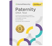 HomePaternity Express DNA Paternity Testing for Child and Father, Next-Day Results, Over 99.999% Confidence, All Fees Included, Includes Overnight Return Shipping to Lab