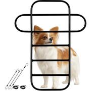 HOMEPEDIA Small to Medium Car Dog Metal Barrier, Hard to Climb, Durable Pet Barrier for Car, Elastic Ropes and Buckle Straps Firmly Fixed, Easy
