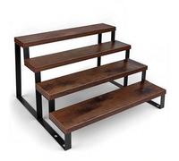 HomePekite Dark Brown Wood Cologne Organizer for Men,12 Inch Cologne Stand Waterproof Perfume Organizer for Dresser with Anti-Slip Washers,Wooden Display Risers Stand