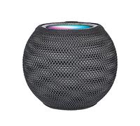 BANGCHEER Homepod Mini Speaker Dust Cover - Mesh Speaker Cloth, Smart Cover with Charging Hole, High-Grade Nylon (Black-1Pcs)