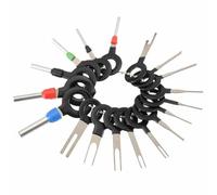 Homeponnew 18-Piece Automotive Terminal Removal Tool Set for Car Electrical Wire Crimping - Stainless Steel Key Pin Extractors, Single 0.8-1.4 mm & Double 2-6 mm Inner Diameter