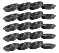 Homeponnew 20-Pack Rubber Trailer Spindle Grease Caps - 38mm Diameter Wheel Hub Covers with Dust & Moisture Seal for Bearing Protection, Black