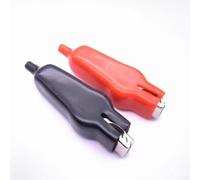 Homeponnew 20A PVC Insulated for alligator Clips 75mm for battery Test Leads for Electrical Engineering Red Black Heavy Duty Crocodile Clamps(2pcs)