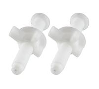 Homeponnew 2X Toilet for Seat Hinge White Plastic 2 pack Plastic Toilet Seat eliminating any wobbling or movement designed for long lasting use with proper durability and consistent