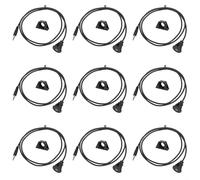 Homeponnew 3.5mm AUX Audio Extension Cable for Car Panel Flush Mount Setup, Waterproof Design with ABS Material for Stable Vehicle Audio(9)