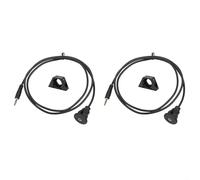 Homeponnew 3.5mm AUX Audio Extension Cable for Car Panel Flush Mount Setup, Waterproof Design with ABS Material for Stable Vehicle Audio(2)