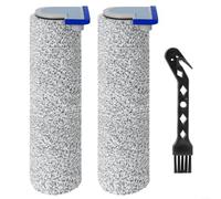 Homeponnew 3 Pack Replacement Main Brush Roller Kit, For Ecovacs For Deebot X8 Pro/Omni X8 for Omni T80 Robot Vacuum Cleaner, 2 Nylon Bristle Main Brush Accessories Set With 1 Cleaning Tool