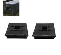 Homeponnew 4 Inch Square Rubber Bumper End Cap Cover for RV Camper Trailer - 2 Pack, Direct Replacement Bumper Protection