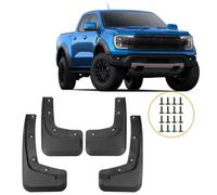 Homeponnew 4-Pack Black Mud Flaps for Ford for Ranger 2024 - Front & Rear Splash Guards, Thermoplastic PP Construction, Custom Fit, Factory-Like Appearance