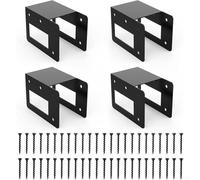 Homeponnew 4 Pieces Firewood Log Storage Rack Brackets Adjustable Steel Holder for 2x4s Indoor Outdoor Fireplace Wood Stacking Organizer Black Coated Rust Proof