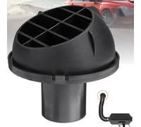 Homeponnew 42mm Black Plastic Warm Air Outlet Vent for Webasto, Eberspacher & Propex Blown Air Heaters - Duct Hose Pipe Fitting with 360° Rotatable Fascia