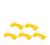 Homeponnew 5-Piece Yellow Plastic Windscreen Cover Plate Trim Clips for Accord - Exterior Moulding Replacement Fixings