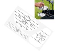 Homeponnew 50-Pack Club Training Stickers for Sweet Spot Analysis - Non-Residue, Portable Ball Striking Feedback Tape with Instant Visual Retroaction