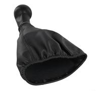 Homeponnew 56 Speed Gear Shift Knob with Stylish Black Finish, Designed for SEAT for Ibiza IV Manual Transmission, Made from Leather and ABS (6 Speed)