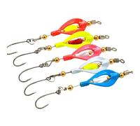 Homeponnew 5pc Trout Master for Double for spin Spoon 5pcs 5Pc Trout suitable for Indoor and at the same time When encountering sunlight under water (Section B)