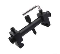 Homeponnew Adjustable Threaded Crankshaft Pulley Removal Tool Puller for Car Engine Repair and Maintenance, Steel Construction, Black Finish, Professional Automotive Workshop Tool