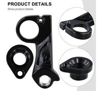 Homeponnew Aluminum Rear Derailleur Hanger for CUBE Bicycles - Compatible with Mountain, Road & Multi-Speed Bikes - Black, M12×1.0 Thread