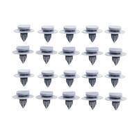 Homeponnew and for MINI for Cooper Front Mudguard & Bumper Cover Clip Set - 20pcs Nylon Trim Retainer Fasteners for Side Skirt, Door, and Exterior Mouldings (Grey, Fits 8mm Hole)