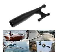 Homeponnew Black Nylon Mooring Boat Hook Head Replacement Top for 1" Round Telescopic Poles, Compatible with Marine Yacht Fishing Kayak Raft Docking