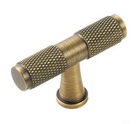 Homeponnew Brass Handle Exposed Antique Brass Furniture Handle Drawer Cabinet Door Handle, Brass material(320mm hole spacing)