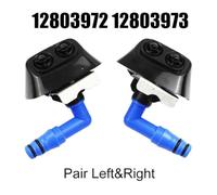 Homeponnew Car Headlight Washer Nozzle Set for Saab 9-3 (2003-2012), Front Bumper Telescopic Spray Nozzle for Xenon Headlights, 2-Piece Left & Right