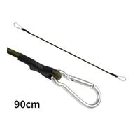 Homeponnew Carabiner Elastic Cord - 6mm Diameter Rubber & Aluminum Alloy Bungee Strap with Strong Metal Hook, 30/60/90/120cm Lengths, 10kg Max Load, Camping & Hiking Use (90cm)