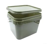 Homeponnew Carp Fishing Bait Bucket 5L Portable Plastic Storage Container With Handle For Boilies Tackle Equipment Outdoor Angling Gear Green