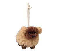 Homeponnew Christfor Mas Tree Hanging Decoration Felt For Puppy Ornafor Ment With Rope, White And Brown Pet Pendant For Holiday Festive Hofor Me Decor On Tree, Fireplace, Door Frafor Me Or Window