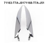 Homeponnew Chrome Front Hood Grille and Headlight Trim for HR-V 2019-2021 | ABS Material | Direct Fit Replacement | 2-Piece Set