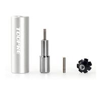 Homeponnew COMPLETE INSTALLATION SOLUTION Includes an auxiliary sleeve knockout lever for Bicycle star nut and set screws everything necessary for effective front fork install...