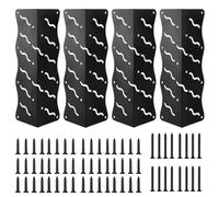 Homeponnew Corner Bracket Set for Raised Garden Beds, Stackable Design, Weather-Resistant Carbon Steel for Outdoor Gardening, Easy Installation for DIY Projects(4pcs)