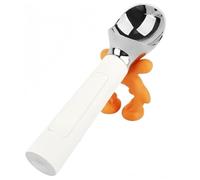 Homeponnew Electric Heated Ice Cream Scoop with LED Display, Rechargeable 2000mAh Battery, IP67 Waterproof, Hand Sensor for Hard Ice Cream White