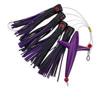 Homeponnew Feather Rig Bird Trolling Lure squid Tuna 15 * 10cm 71 * 26mm Plastic Metal Feather Rig Features Made Coloras the picture shows (C5)