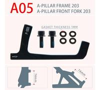 Homeponnew FITS VARIOUS DISC SIZES This aluminum alloy disc brake pad set is compatible with 140mm 160mm 180mm and 203mm discs to meet the needs of FITS for performance fo...