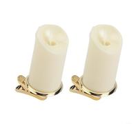 Homeponnew Flameless Clip-On Christmas Tree Candle Lights Featuring 3D Flickering Flame Look for Holiday and Party Decoration(Golden)