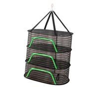 Homeponnew Foldable Drying Net for Vegetables, Fish, and Dehydrated Goods, Multi-Tiered Windproof Design with Zipper, Space-Saving Kitchen Storage B